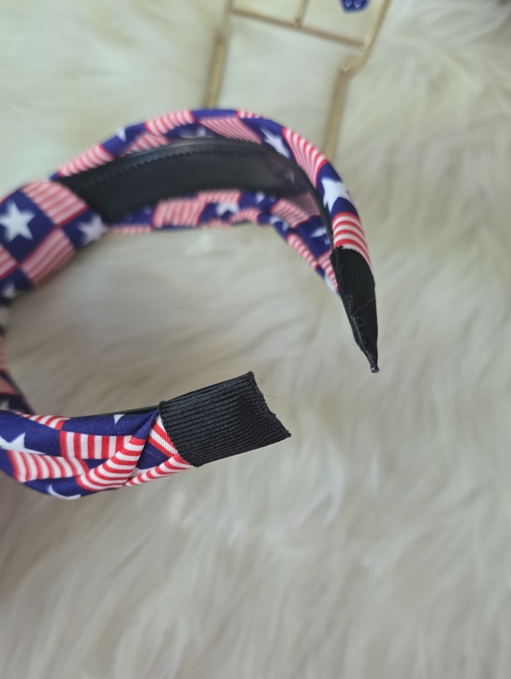 Red, White & Blue Star Headband NWOT  And Nwt Nicole Heart Earrings - Picture 5 of 9